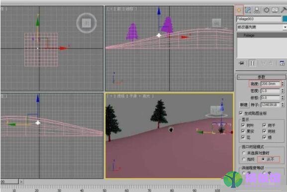 3dmax怎么创建多种植物？3dmax创建多种植物方法流程截图