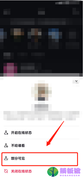 抖音在线状态部分可见怎么设置？抖音在线状态部分可见设置教程截图