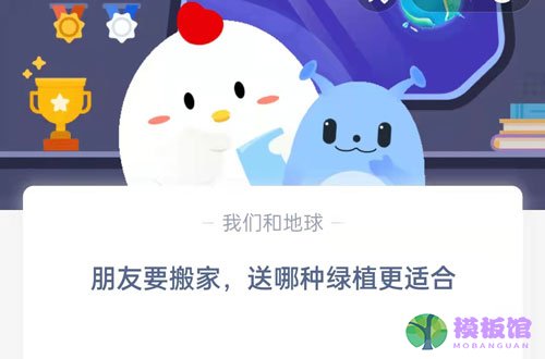 朋友要搬家，送哪种绿植更适合?支付宝蚂蚁庄园8月31日答案