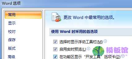 office2007显示开发工具选项卡